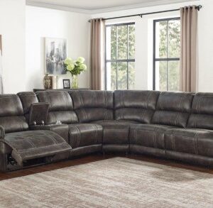 Calhoun Walnut 3pc Sectional